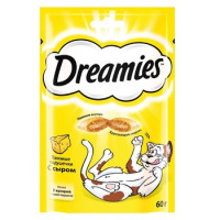 Лакомые подушечки для кошек Dreamies с сыром, 60г